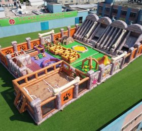GF3-688 Parque Insuflável Gigante com Tema de Os Flintstones