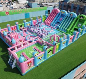 GF3-690 Parque Inflável Gigante com Tema das Meninas Superpoderosas