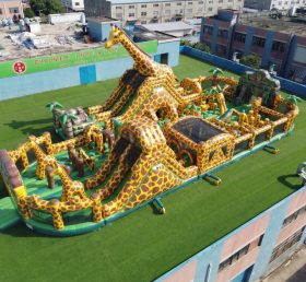GF3-702 Playground Inflável com Tema de Girafa