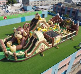 GF3-711 Playground Inflável com Tema de Macaco