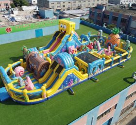 GF3-717 Playground Inflável Temático do Bob Esponja
