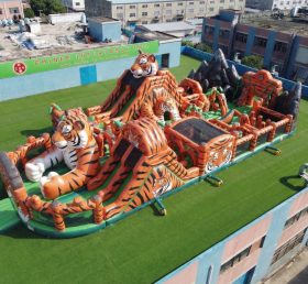GF3-719 Playground Inflável com Tema de Tigre