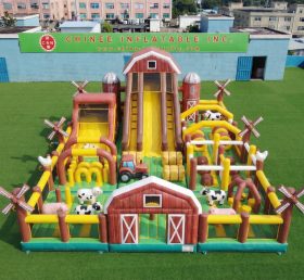 GF3-746 Playground Inflável com Tema de Fazenda