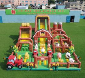 GF3-747 Playground Inflável com Tema de Fazenda