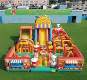 GF3-753 Parque Infantil Insuflável com Tema de Food Trucks