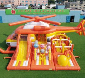 GF3-755 Parque Infantil Inflável com Tema de Helicóptero