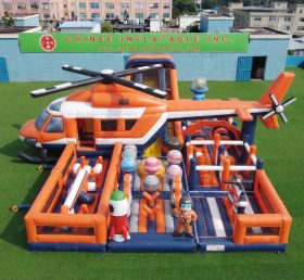 GF3-756 Playground Inflável Temático de Helicóptero