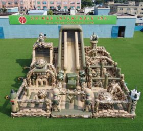 GF3-762 Playground Inflável com Tema de Estilo Militar