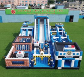 GF3-768 Parque Infantil Insuflável com Tema de Estação de Polícia