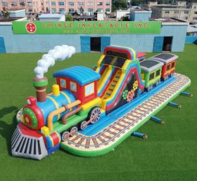 GF3-776 Parque Infantil Inflável com Tema de Trem