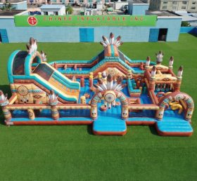 GF3-779 Playground Inflável com Tema Indígena Americano