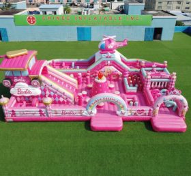 GF3-782 Playground Inflável Tema Barbie