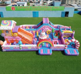 GF3-784 Playground Inflável com Tema de Doces