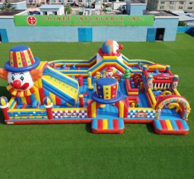 GF3-787 Playground Inflável com Tema de Palhaço