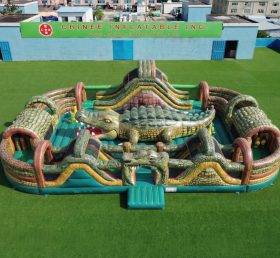 GF3-788 Playground Inflável Tema Crocodilo