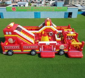 GF3-794 Parque Infantil Inflável com Tema de Caminhão de Bombeiros