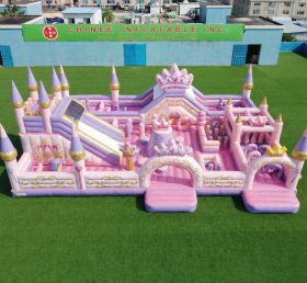 GF3-816 Parque Infantil Inflável com Tema de Festas de Princesa