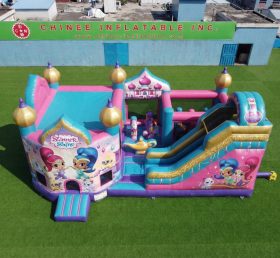 GF3-821 Parque Infantil Inflável com Tema Shimmer & Shine
