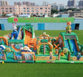 GF3-890 Parque Inflável com Tema Zootopia