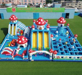 GF3-930 Parque Inflável com Tema dos Smurfs