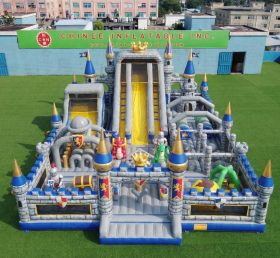 GF3-945 Parque Infantil Inflável com Tema Reino do Castelo