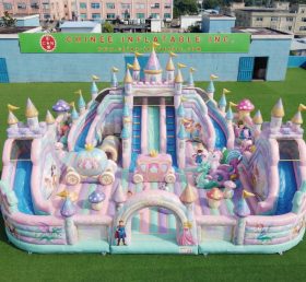 GF3-950 Playground Inflável com Tema de Conto de Fadas