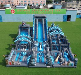 GF3-954 Playground Inflável com Tema Godzilla