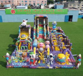 GF3-955 Playground Inflável com Tema de Grafite