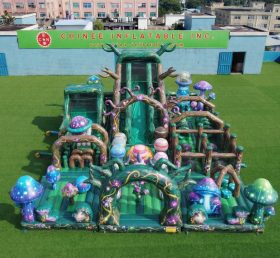 GF3-961 Parque Infantil Inflável com Tema Floresta Mágica