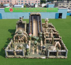GF3-962 Playground Inflável com Tema de Estilo Militar