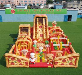 GF3-971 Parque Infantil Inflável com Tema de Pizza