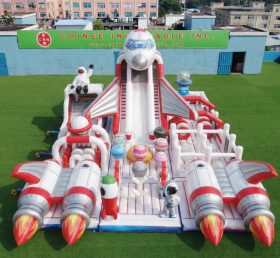 GF3-974 Playground Inflável com Tema de Foguete