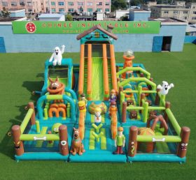 GF3-975 Parque Infantil Inflável Tema Scooby-Doo