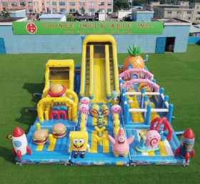 GF3-981 Playground Inflável com Tema Bob Esponja