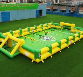 T11-952E Campo de Futebol Humano Inflável com Tema do Brasil