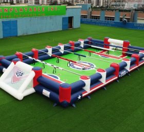 T11-952AF Campo de Futebol Humano Inflável com Tema dos Estados Unidos