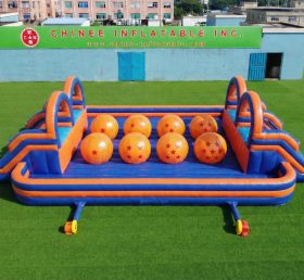 T11-4751F Curso de Obstáculos Inflável de Esferas Gigantes Tema Dragon Ball