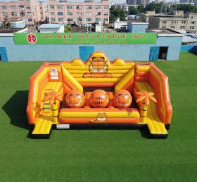 T11-4750D Curso de Obstáculos de Bolas Gigantes Inflável com Tema Garfield