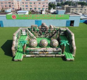 T11-4750G Pista de Obstáculos de Bolas Gigantes Inflável com Tema King Kong
