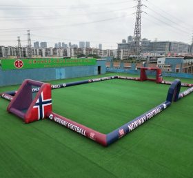 T11-926BNO Campo de Futebol Inflável Grande com Tema da Noruega
