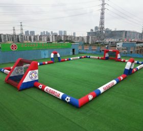 T11-926BPY Campo de Futebol Inflável Grande com Tema do Paraguai