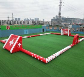T11-926BCH Campo de Futebol Inflável Grande com Tema da Suíça