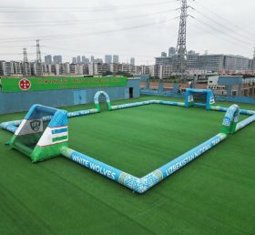 T11-926BUZ Campo de Futebol Inflável Grande com Tema do Uzbequistão