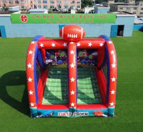 T11-7313 Inflável Comercial de Lançamento de Futebol Americano com Duas Pistas