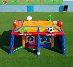 T11-7316 Cubo de Jogo Multi-Esporte Inflável Comercial 6 em 1