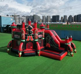 T2-8771 Castelo Inflável Temático Astro Boy com Escorrega e Piscina