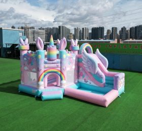 T2-8813 Castelo Inflável Temático My Little Pony com Escorrega e Piscina