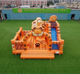 T2-8879 Castelo Insuflável com Escorrega Tema Garfield