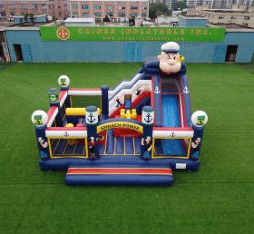 T2-8900 Castelo Insuflável com Escorrega Tema Popeye