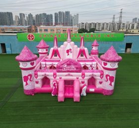 T5-3144 Castelo Inflável Tema Barbie